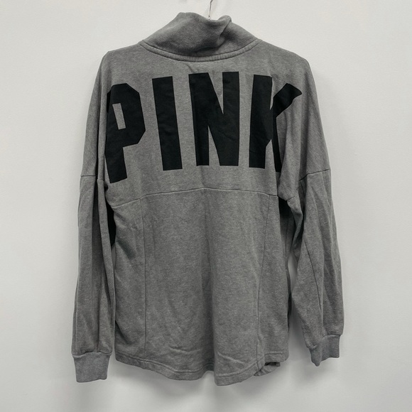 Gray PINK Quarter Zip, Size XS - Picture 4 of 4